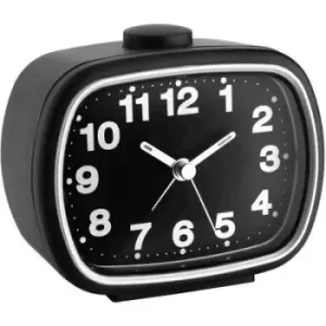 image of TFA Dostmann 60.1017.01 Quartz Alarm clock Black Alarm times 1 Fluorescent Hands