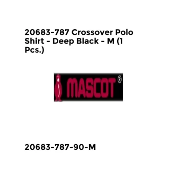 Image of 20683-787 Crossover Polo Shirt - Deep Black - M (1 Pcs.)