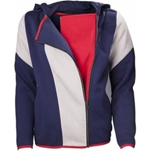 Image of Assassins Creed Unity Female Stripe Cape Hoodie X-Large Blue/White