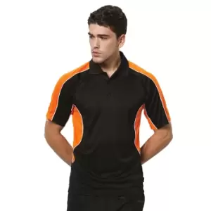 image of GamegearA Cooltex Active Mens Short Sleeve Polo Shirt (L) (Black/Red)