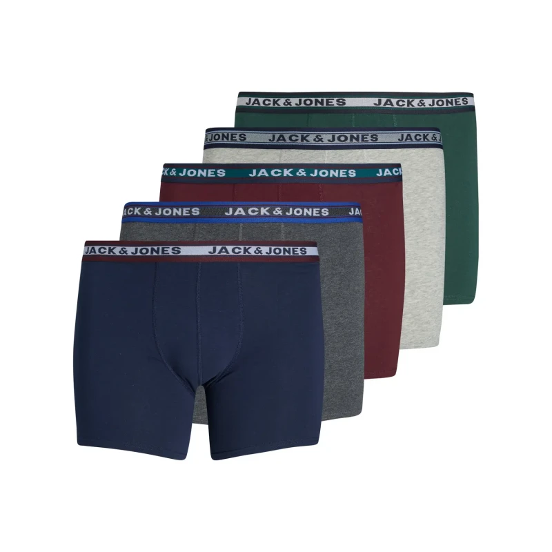 Image of Jack and Jones Oliver 5-Pack Trunk Mens Plus Size - Multi Multi 2XL