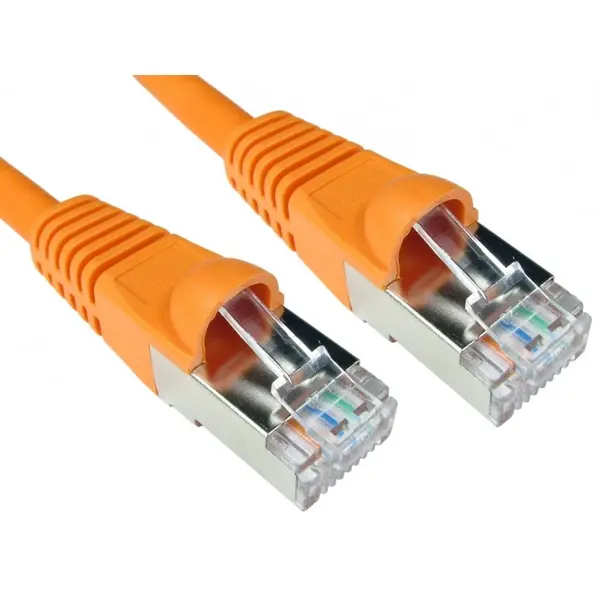 Image of Cables Direct 15m CAT6A Patch Cable (Orange)