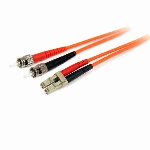Image of StarTech 1m Multimode 62.5/125 Duplex Fiber Patch Cable LC - ST