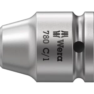 image of Wera 780C/1S Extra Strong 1/2" Square Drive to 1/4" Hex Screwdriver Bit Holder 1/2"