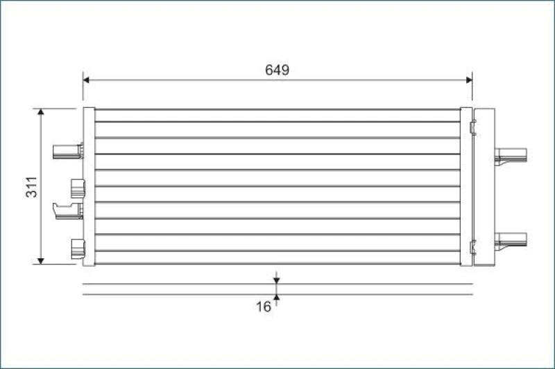 Image of Air conditioning condenser VALEO 822615