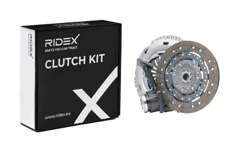 Image of RIDEX 479C0946 Clutch with central slave cylinder, with clutch disc, three Piece, for engines with dual-mass flywheel Clutch Kit (479)