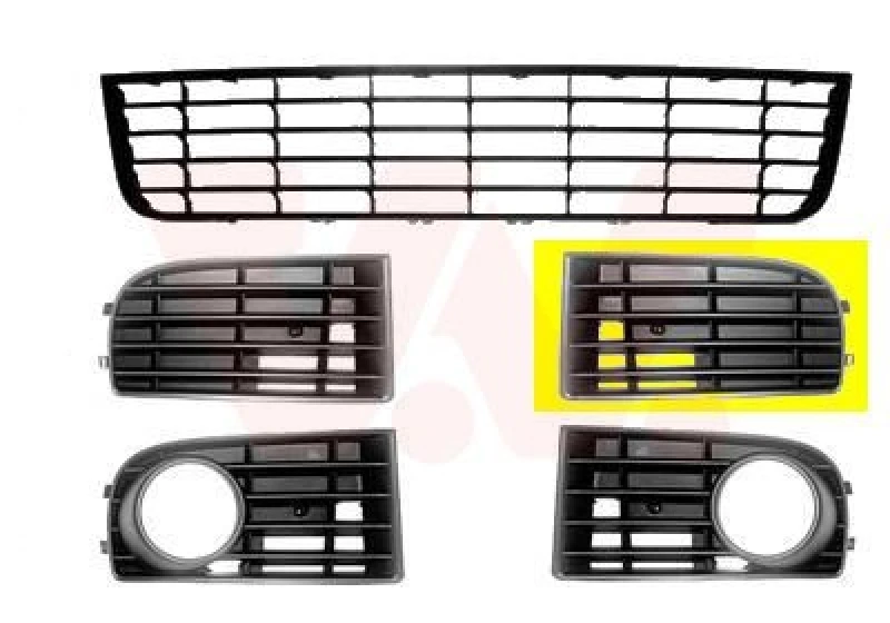 Image of VAN WEZEL Bumper grill VAN WEZEL 5894591
