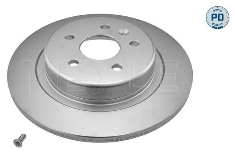 Image of MEYLE 615 523 0027/PD Brake disc MEYLE-PD: Advanced performance and design. Rear Axle, Solid, Zink flake coated, with bolts/screws Brake Disc (82)