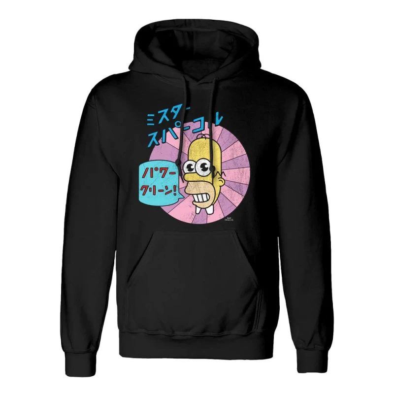 Image of The Simpsons Mens Mr Sparkle Hoodie in Black Size: XL Black Male XL