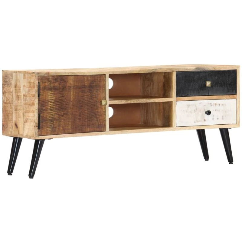 Image of VIDAXL TV Cabinet 115x30x47cm Solid Mango Wood Vidaxl 8719883678771