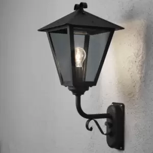 image of Benu Outdoor Classic Lantern Wall Light Up Black IP23