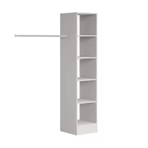 image of Spacepro Wardrobe Storage Kit Tower Unit Cashmere - 450mm