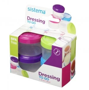 image of Sistema Dressing To Go Pots - 35ml