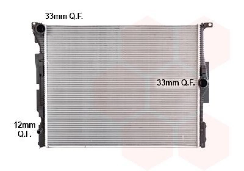 Image of VAN WEZEL Engine radiator VAN WEZEL 06012736