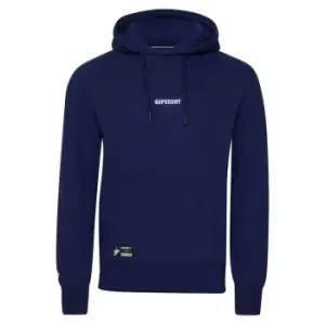 Image of Superdry Micro Logo OTH Hoodie - Blue
