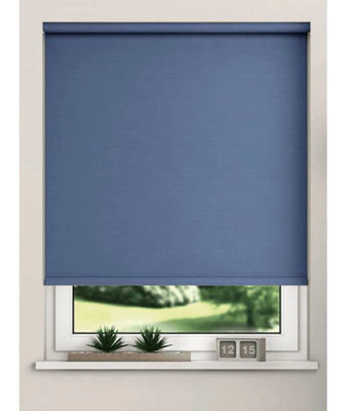 Image of Thermal Blackout Roller Blinds 175Cm Drop X Width 70Cm Navy
