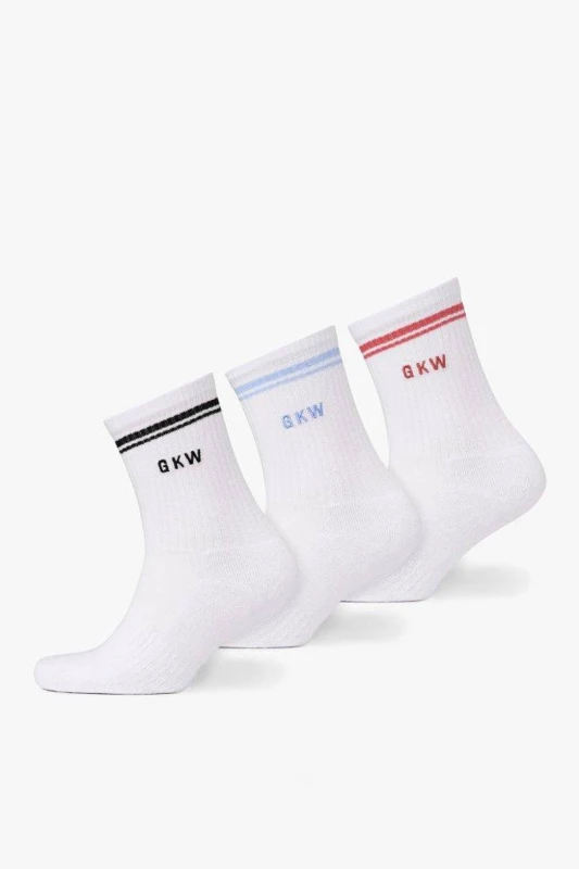 Image of GYM KING Mens Tipping Crew Sock Multi Multicolor Male One Size