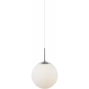 Image of Nordlux Cafe 15cm Globe Pendant Ceiling Light White, E27