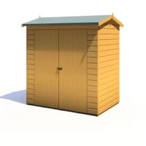 image of Shire Lewis 4ft x 6ft Reverse Apex Style Handmade Garden Shed