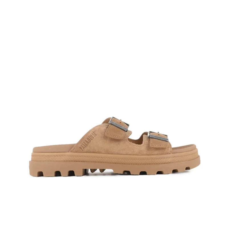 Image of Palladium Womens sandals Palladium Dunelite Riviera Sde Marron Female 39