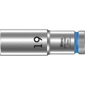 Image of Wera 8790 HMC Deep 1/2" Drive Hexagon Socket Metric 1/2" 19mm
