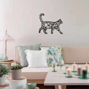 Image of Kedi 5 Black Decorative Wooden Wall Accessory