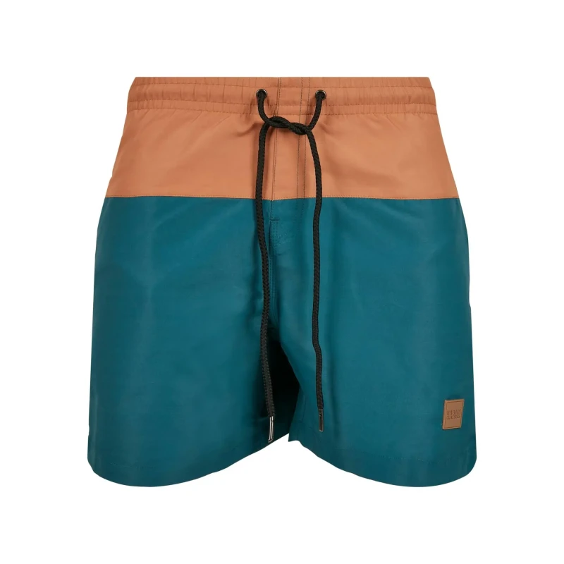 Image of Urban Classics Swim shorts Urban Classics Block Bleu Male 2XL