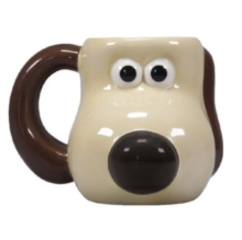 Image of Wallace & Gromit Mug Espresso Shaped Boxed - Wallace and Gromit (Gromit) Multi unisex