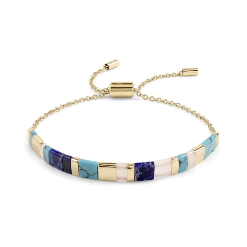 Image of Radley RYJ3446S Gold Tone Blue Stone Bracelet - J81954