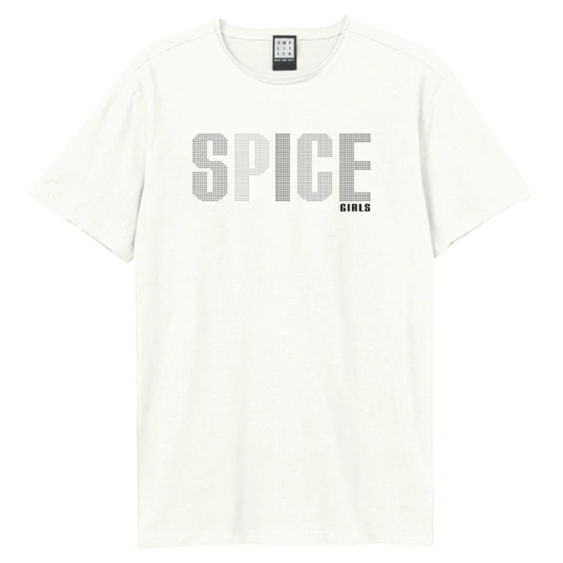 Image of Amplified Amplified Men Spice Logo T-Shirt in White Size: X-Small White XS Male 5063806466192