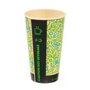 Image of Ingeo Ultimate Eco Bamboo 16oz Biodegradable Disposable Cups Ref
