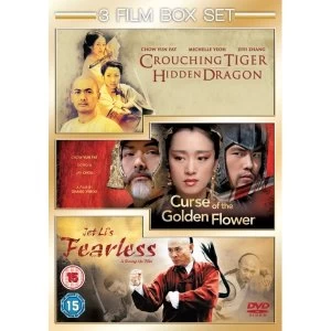 Image of Curse Of The Golden Flower / Fearless / Crouching Tiger, Hidden Triple DVD