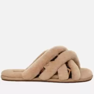 Image of UGG Scuffita Spotty Sheepskin Slide Slippers - UK 3