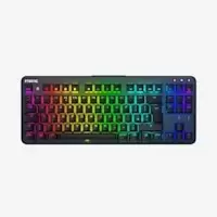 Image of Fnatic miniSTREAK TKL Mechanical Gaming Keyboard Cherry MX SILENT RGB Red Black - UK Layout