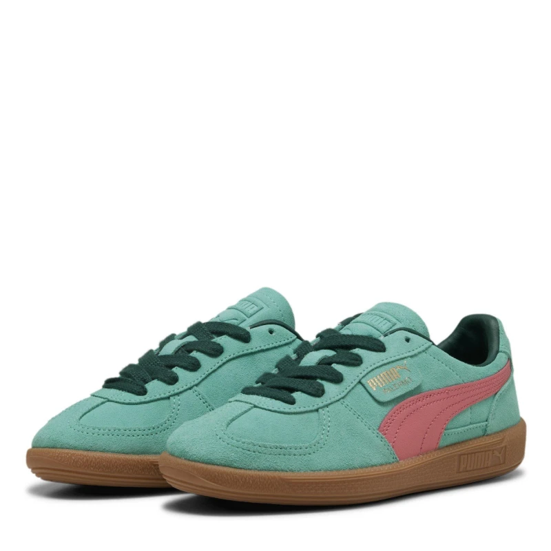 Image of Puma Womens Palermo Trainers Aquatic Dark Myrtle Black, 5