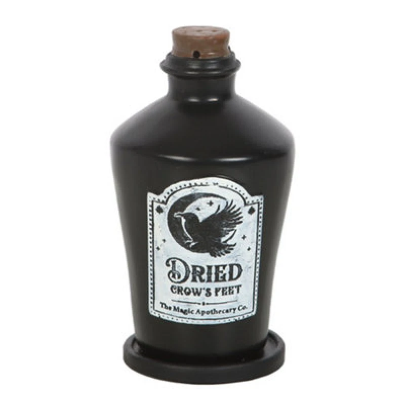 Image of Something Different Something Different Dried Crow's Feet Incense Cone Holder in Black One Size Unisex 5063750774480