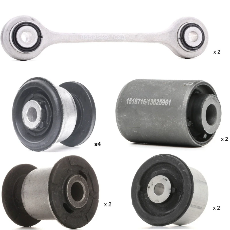 Image of RIDEX 772S1119 Control arm repair kit Front Axle Left, with accessories Suspension Kit (772)