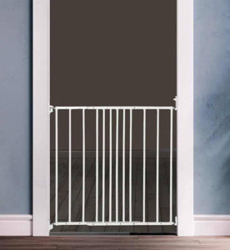 Image of Safetots Extra Narrow Stair Gate, White, 56.5Cm - 81.5Cm, Safety Gate For Toddler, Safety Barrier For Baby