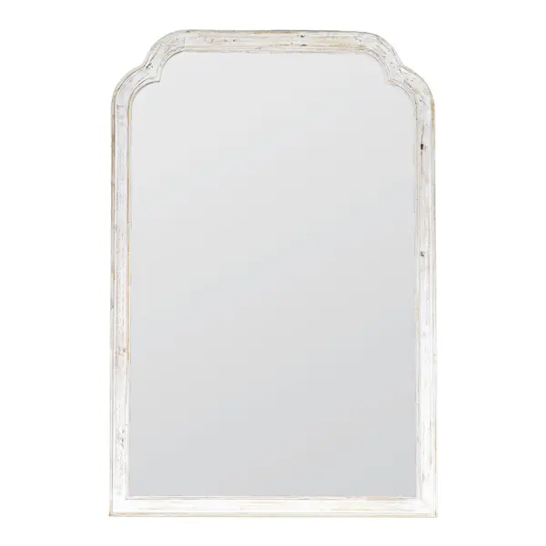 image of Gallery Interiors Zarina Wall Mirror Wood White