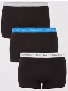 Image of Calvin Klein Big & Tall 3pk Low Rise Trunks - Black, Size 2XL, Men