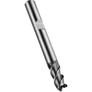 image of C907 12.00MM HSS-E Flatted Shank Multi Flute End Mill - Alcrona Coated DIN 844 K