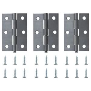 Image of Steel Loose pin Butt hinge Pack of 3