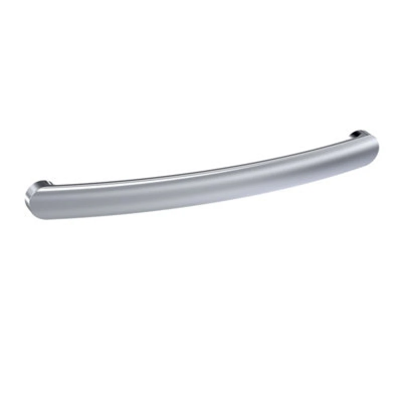 Image of Hudson Reed D Shape Bar Furniture Handle Contemporary Brass Build, Modern Bathroom Furniture Accessories In Chrome, 210mm