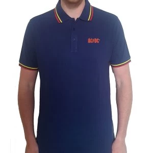 Image of AC/DC - Classic Logo Unisex Large T-Shirt - Blue