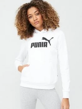 Puma Essential Logo Hoodie - White