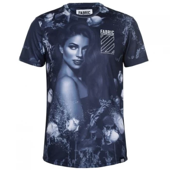 Image of Fabric Sublimination T Shirt Mens - Velour Black