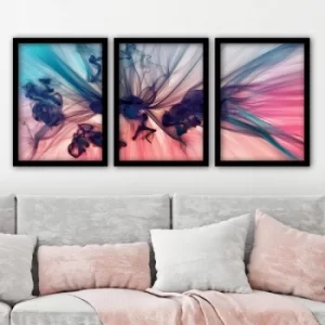 Image of 3SC05 Multicolor Decorative Framed Painting (3 Pieces)