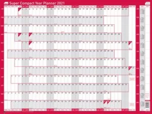 Image of Sasco Unmounted Super Compact Year Planner 2021 BX10