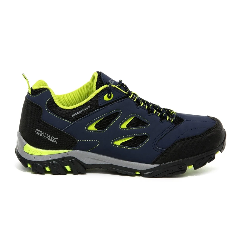 Image of Regatta Kids Holcombe Waterproof Low Walking Shoes Nvyblz/Lmpch male C9