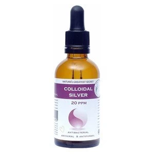 Image of Natureamp39s Greatest Secret 20ppm Enhanced Colloidal Silver Dropper 50ml